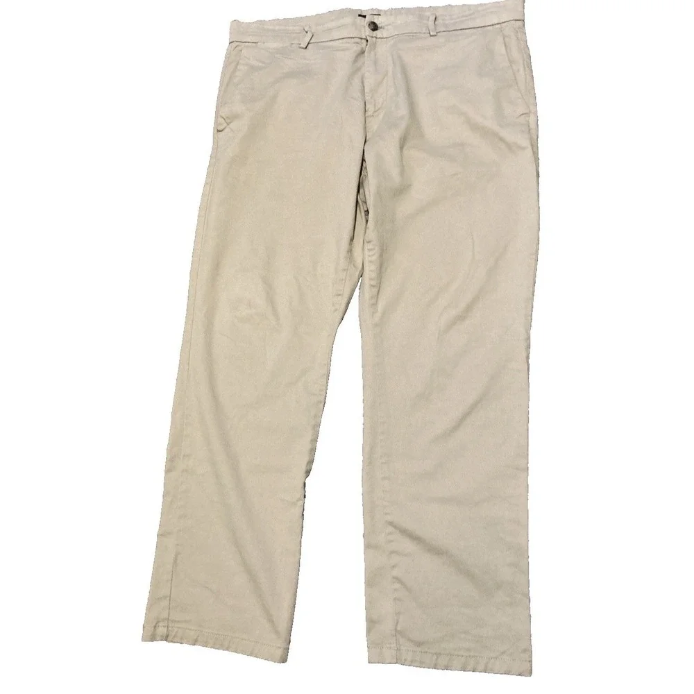 Banana Republic Khaki Chino Pants Men's 40x30 Beige Straight Leg Stretch Casual